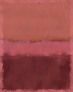 Warm pink and brown. Abstract painting in soft colors. by Dina Dankers