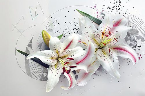 Lilien -  Lilien Blumenkunstwerk