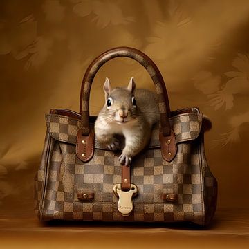 Squirrel with handbag by YArt