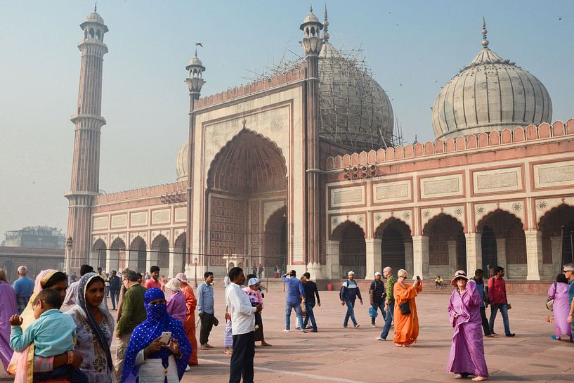 Jama Masjid Moskee Delhi by Anouk Hol