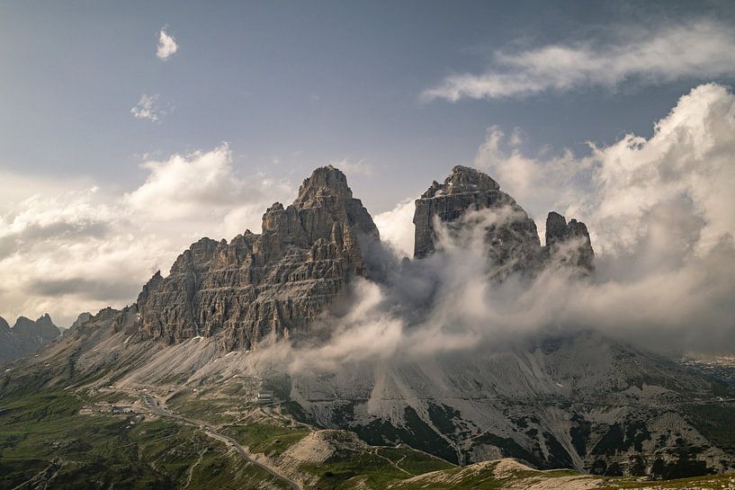 Tre Cime di Lavaredo of Drei Zinnen in de Dolomieten van Sjoerd van der Wal Fotografie