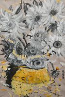 Sonnenblumen mit einem Hauch von van Gogh