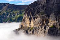 Bluemlisalp in the clouds