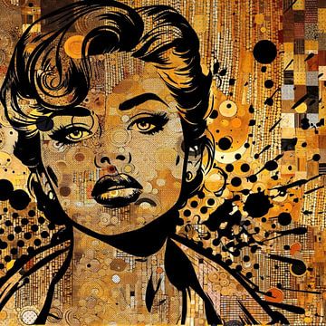 Pop Art Portret van Hans Meertens