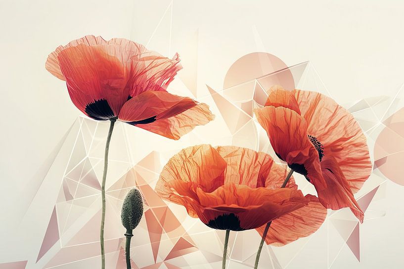 Mohn - Mohn Blumen von Poster Art Shop