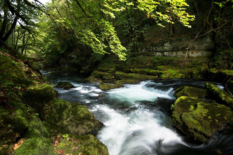 The Loue in the Doubs in France by Tanja Voigt
