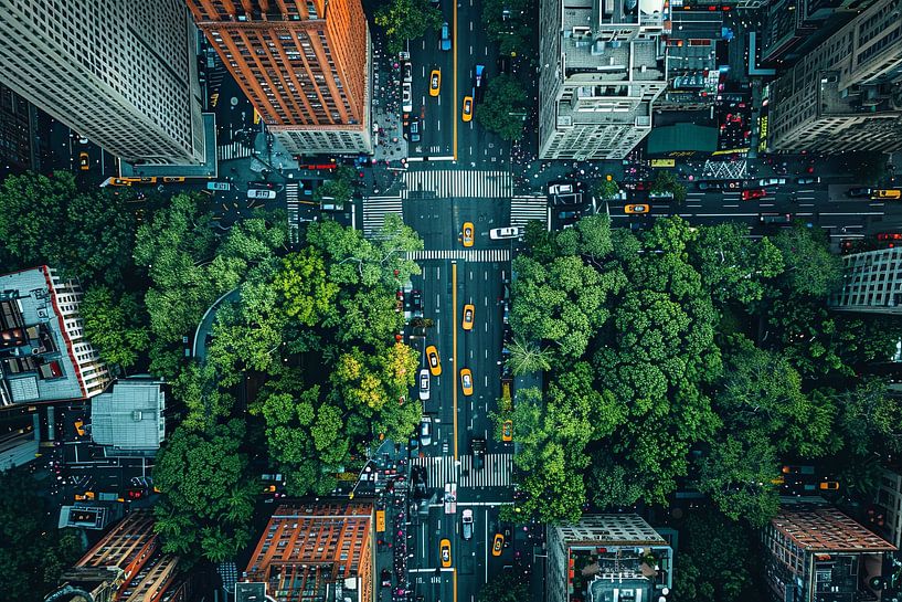 aerial photography over city and country by Egon Zitter