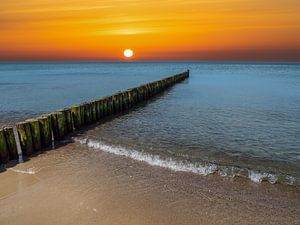 Buhne in de zonsopgang aan de Oostzee van Animaflora PicsStock