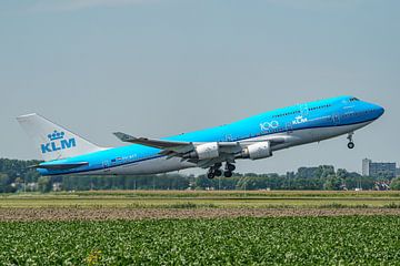 Take-off KLM Boeing 747-400 "City of Tokyo" (PH-BFT).