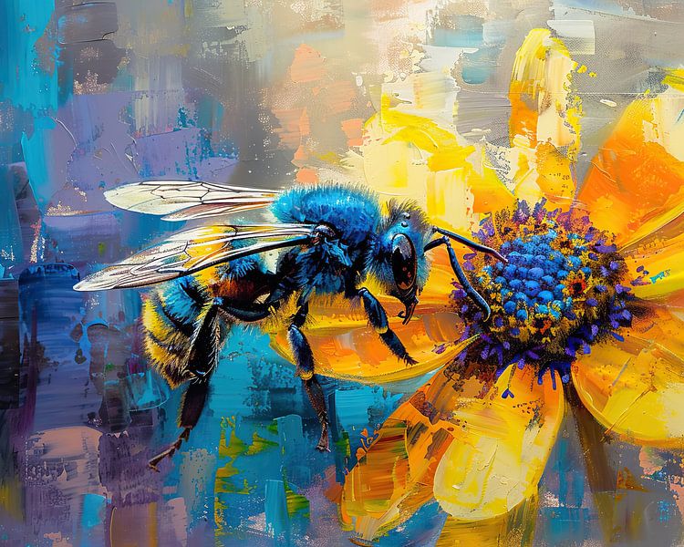 Bees abstract by Wonderful Art