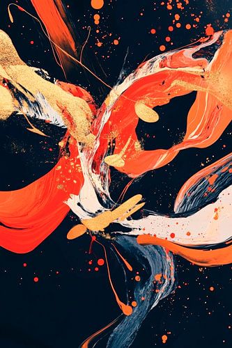 Kleurrijke abstracte kunstcompositie