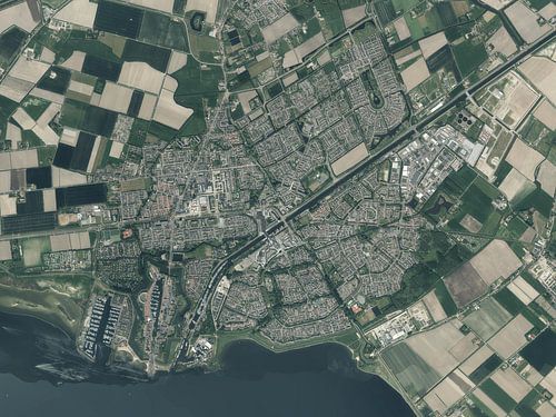 Luchtfoto van Hellevoetsluis