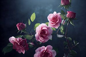 Pink roses by Max Steinwald