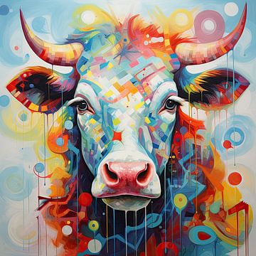 Cow abstract by Wall Wonder