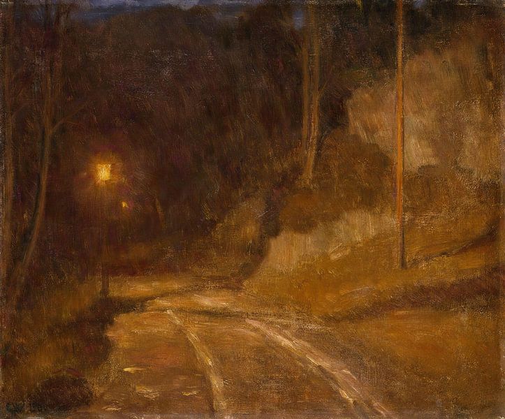 Lamp Light, Erik Werenskiold by Masterful Masters