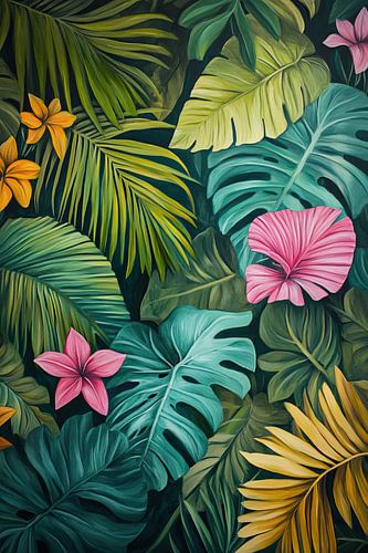 Groen Roze Botanisch