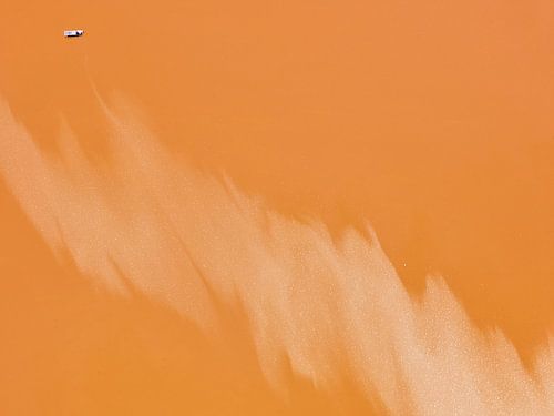 South San Francisco Bay zoutverdampingsbassins.