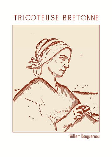 Tricoteuse Bretonne - William Bouguereau