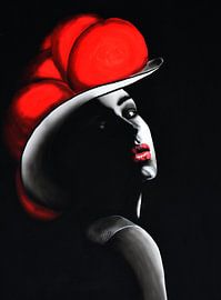 Schwarzwaldmädel (black)  von Siegfried Zey von zey-art