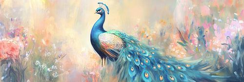 Colourful peacock by Eye catching paintings