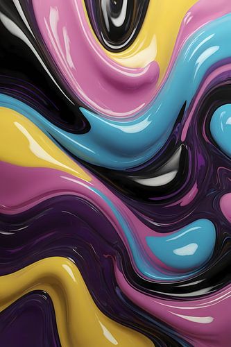 Abstracte Dans van Vormen en Kleur