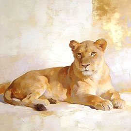 Soft Power - Lioness Wall Art