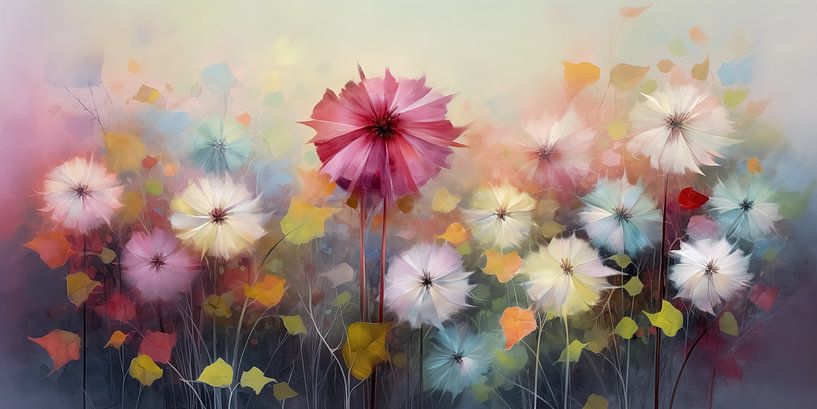 Bright flowers by Wall Wonder