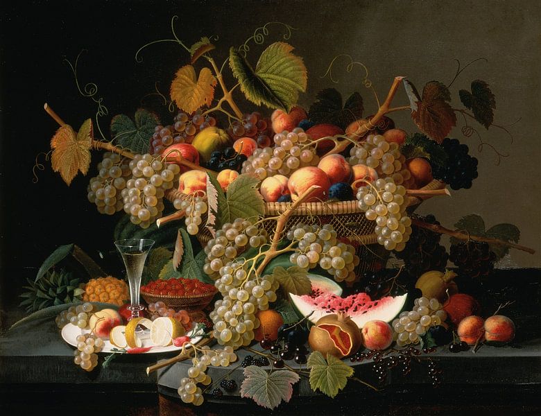Stillleben mit Obst, Severin Roesen von Meisterhafte Meister