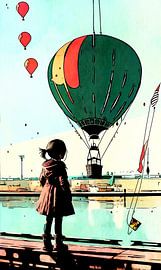 Mädchen mit Ballons, #2 von zam art