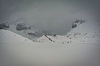 Winter view on Kviárjökull glacier in Iceland