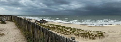 Beautiful panoramic view of the beach