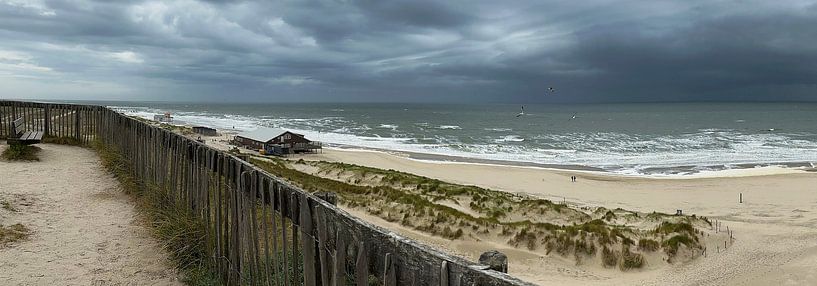 Prachtig panoramisch uitzicht op het strand van Dominique Landau