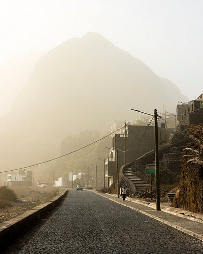 Cape Verde street during sandstorm by mitevisuals