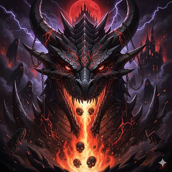 Schädel-Inferno des Drachenfürsten