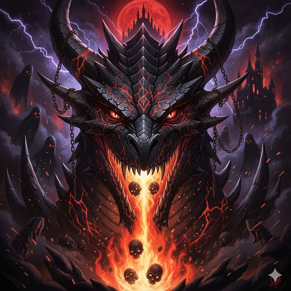 Schädel-Inferno des Drachenfürsten von Franz Barth