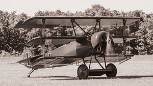 Nachbau eines Fokker DR.1 Dreideckers.