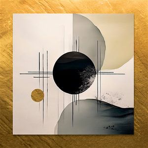 Japandi - WabiSabi-Kunst - Linienkunst-Serie - 5
