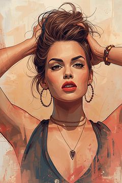 Expressive elegance - portrait of a modern woman