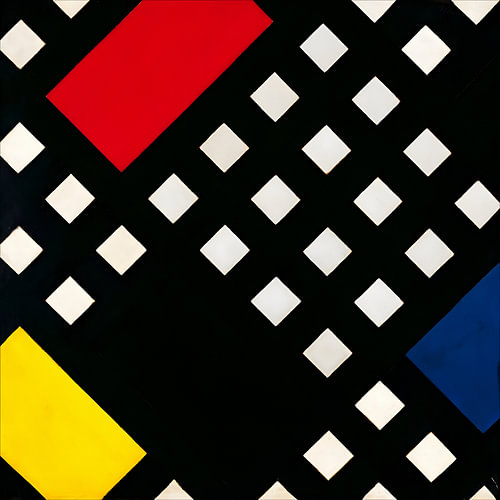 Theo van Doesburg – Counter-Composition XV – 1925 – De Stijl Geometric Abstract Art