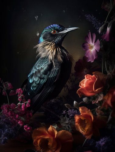 A Bird in Rembrandt Light