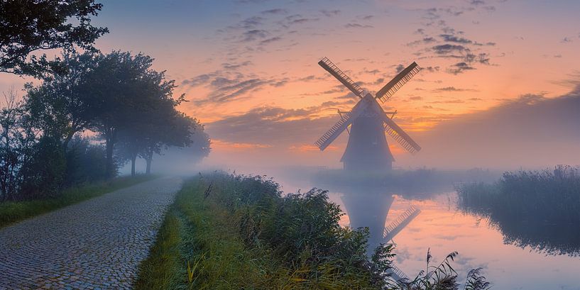 Sunrise at the Crimson Mill by Henk Meijer Photography