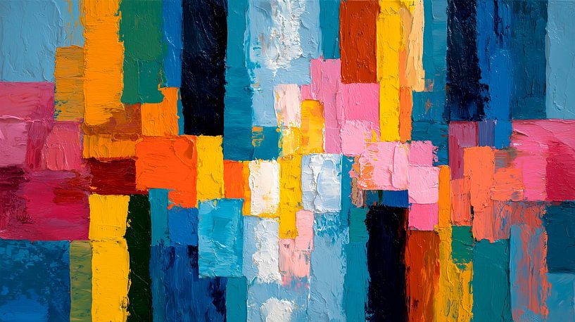 Bunte Abstraktion von Harry Hadders Design