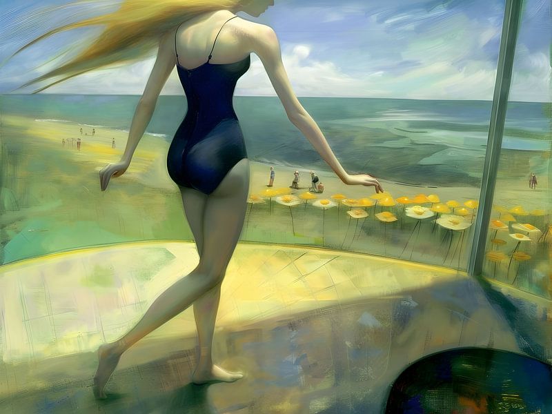 Sommertag im Strandbad von Petra Dreiling-Schewe