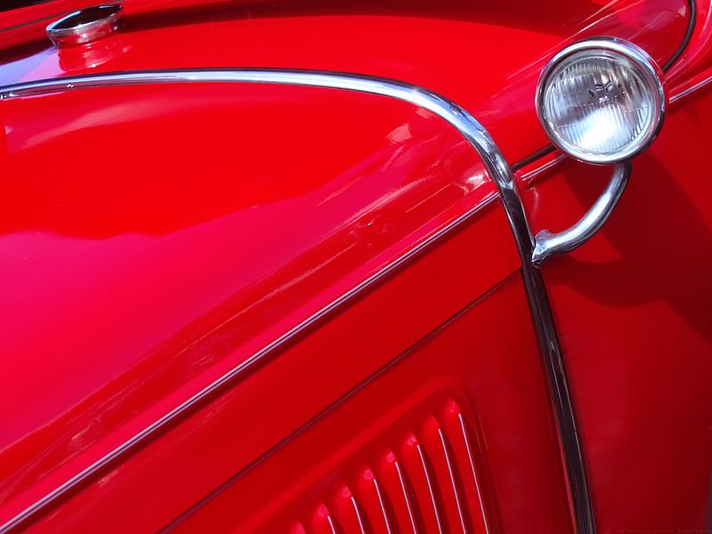 Rode Roadster van Chrystyne Novack Art and Photography