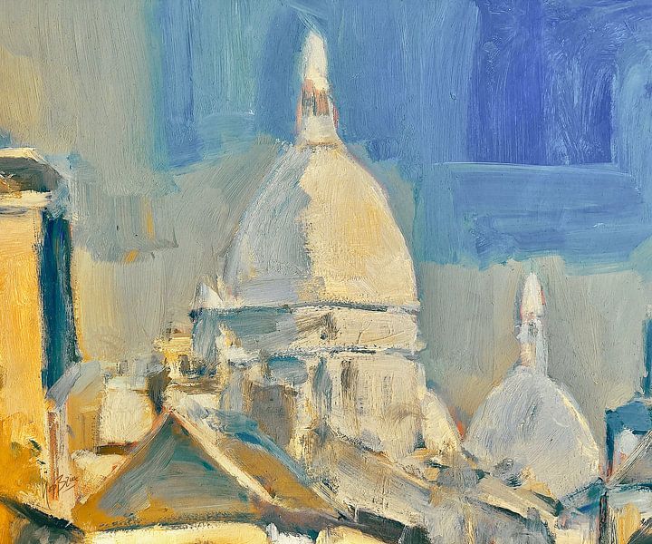 The white basilica of Montmartre by Nop Briex