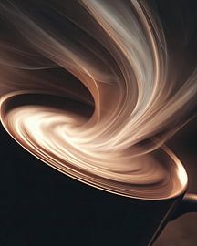 Kaffee oder Cappuccino – abstrakte Illustration