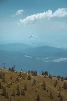 Paragliding in the Austrian mountains