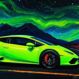 De Lamborghini Huracán - Stellar Phantom Edition van MIROKKU