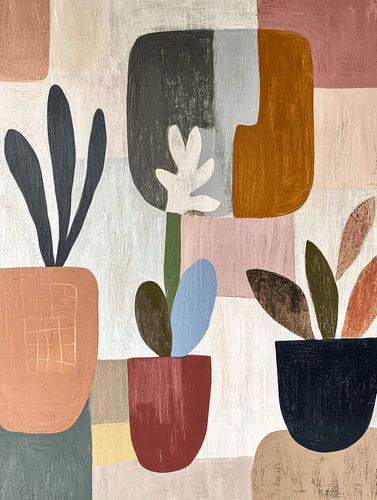 Stillleben, Bohemian Style in Erdtönen