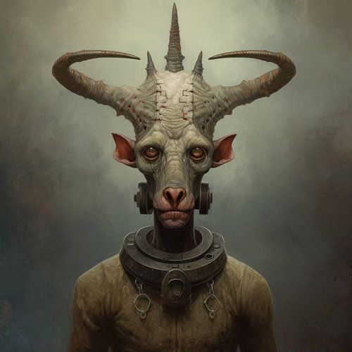 Strange bizarrely funny monster